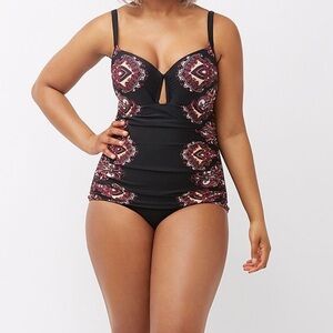 NWOT Cacique Lane Bryant Balconette One Piece Swimsuit  Size 20